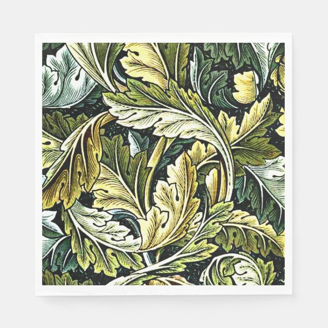 William Morris - Acanthus pattern,  Napkin (Front)