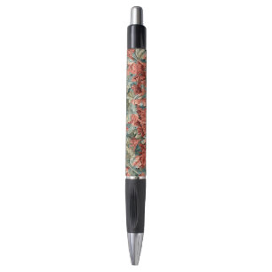 William Morris Acanthus Rust Red Sage Green