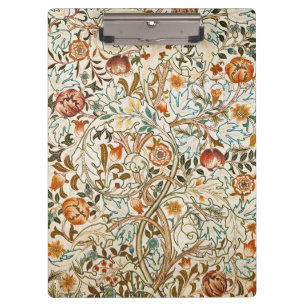 William Morris Acanthus Vintage Floral Art Clipboard