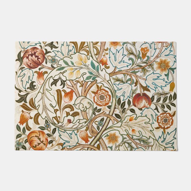 William Morris Acanthus Vintage Floral Art Doormat (Front)