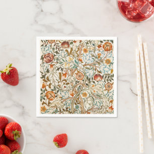 William Morris Acanthus Vintage Floral Art Napkin