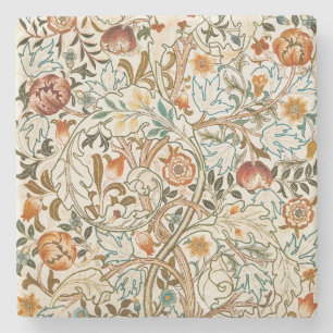 William Morris Acanthus Vintage Floral Art Stone Coaster