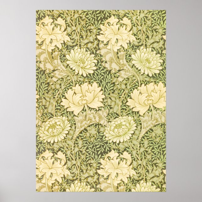  William Morris Acanthus Wallpaper Design Poster (Front)