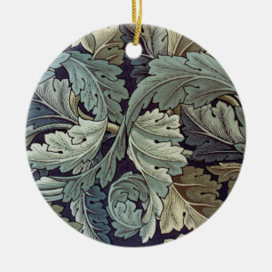 William Morris Acanthus Wallpaper Leaves Ceramic Ornament