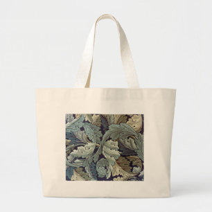 William Morris Acanthus Wallpaper Leaves Large Tote Bag