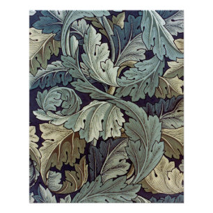William Morris Acanthus Wallpaper Leaves Poster