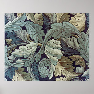 William Morris Acanthus Wallpaper Leaves Poster