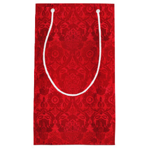  William Morris acorn embossed silk velvet pattern Small Gift Bag