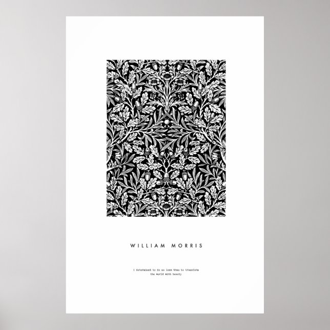 William Morris Acorn Print (Front)