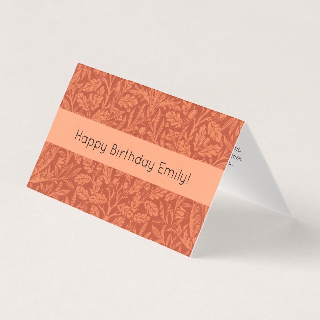 William Morris Acorn Wallpaper Nature Design (Front)