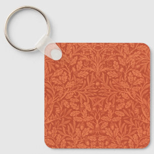 William Morris Acorn Wallpaper Nature Design Key Ring