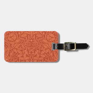 William Morris Acorn Wallpaper Nature Design Luggage Tag