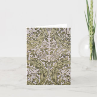 William Morris African Marigold Textile Print Thank You Card