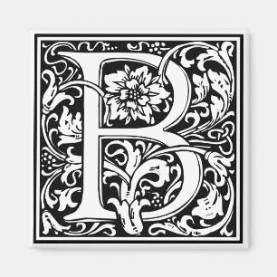 William Morris Alphabet “B” Magnet