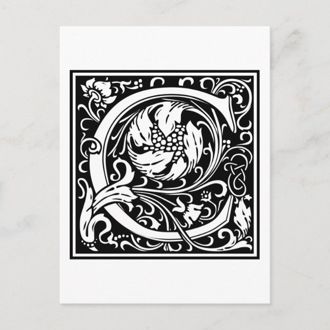 William Morris Alphabet “C” Postcard (Front)