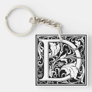William Morris Alphabet “D” Key Ring