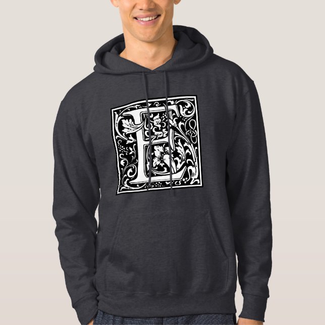 William Morris Alphabet “E” Hoodie (Front)
