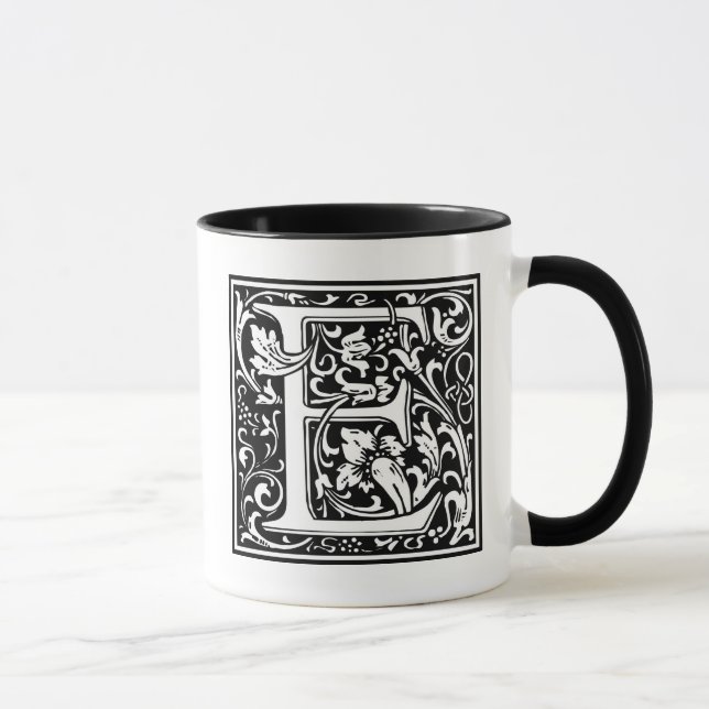 William Morris Alphabet “E” Mug (Right)