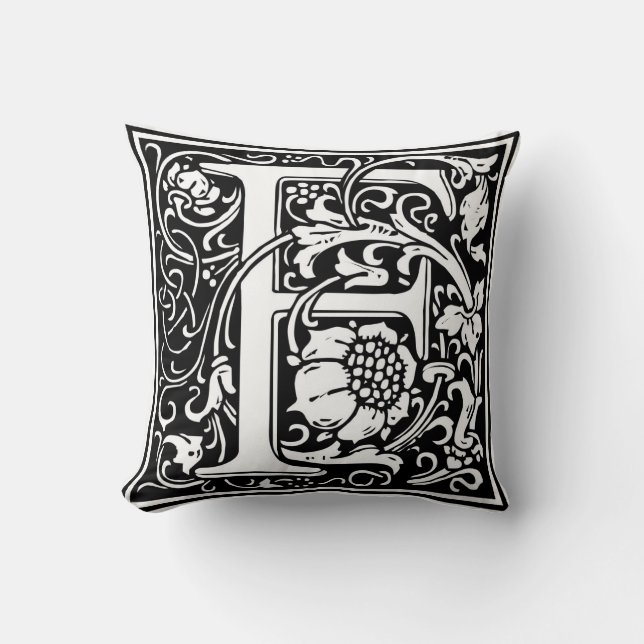 William Morris Alphabet “F” Cushion (Front)