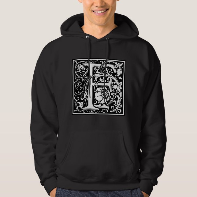 William Morris Alphabet “F” Hoodie (Front)