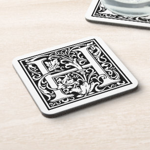 William Morris Alphabet “H” Coaster