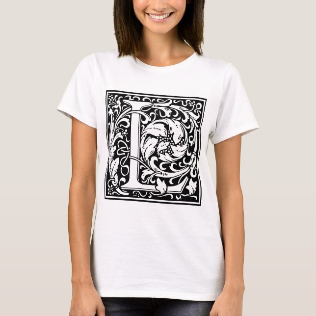 William Morris Alphabet “L” T-Shirt (Front)