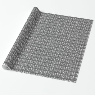 William Morris Alphabet “M” Wrapping Paper