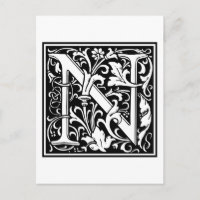 William Morris Alphabet “N”