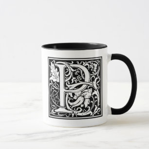 William Morris Alphabet “P” Mug
