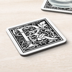 William Morris Alphabet “R” Coaster