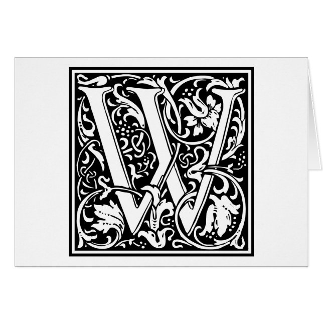 William Morris Alphabet “W” (Front Horizontal)