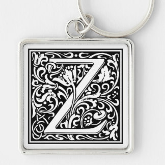 William Morris Alphabet “Z” Key Ring
