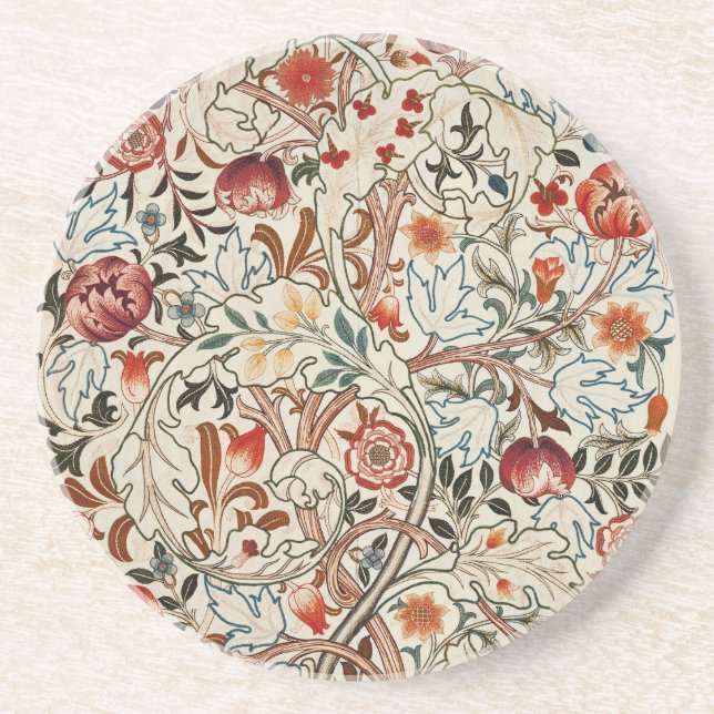 William Morris Ancanthus Portiere Design Coaster (Front)