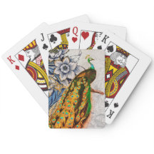 William Morris AND PEACOCK Playing Cards