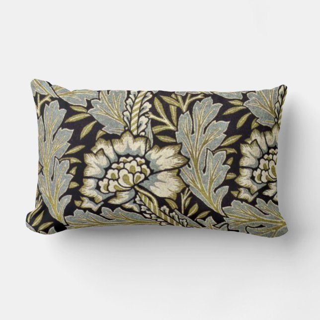 William Morris - Anemone pattern Lumbar Cushion (Front)