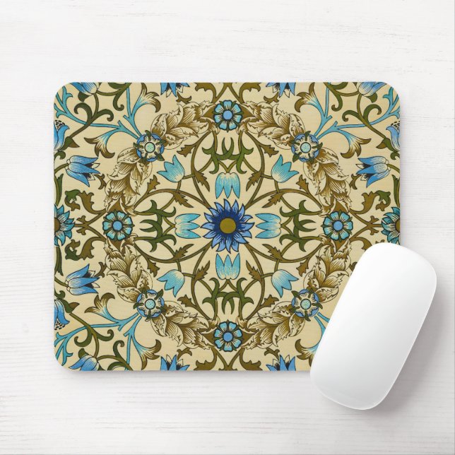 William Morris- Antique 1873 Vine & Flower Pattern Mouse Pad (With Mouse)