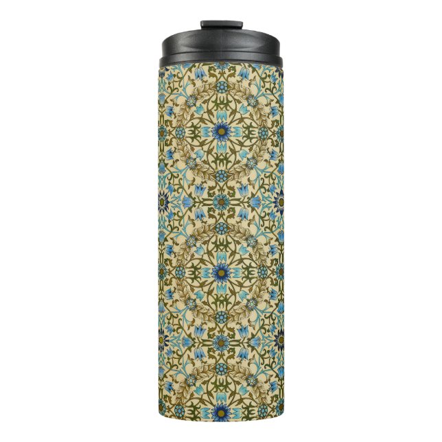 William Morris- Antique 1873 Vine & Flower Pattern Thermal Tumbler (Front)