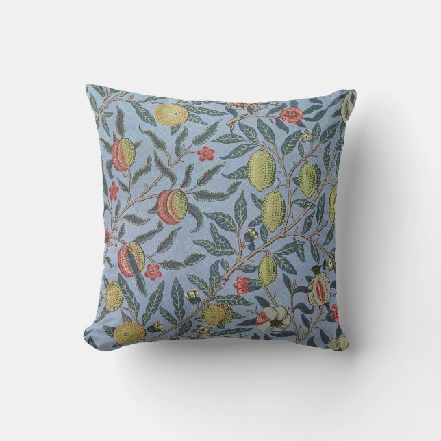 William Morris -Antique Fruit or Pomegrana Pattern Cushion (Front)