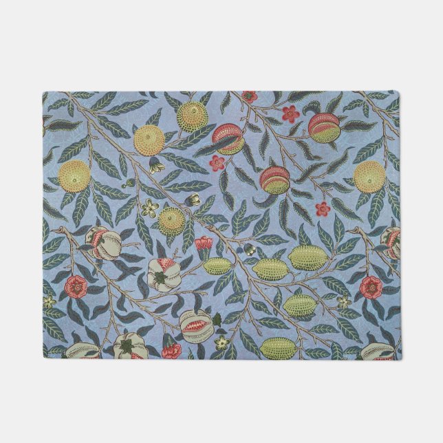 William Morris -Antique Fruit or Pomegrana Pattern Doormat (Front)