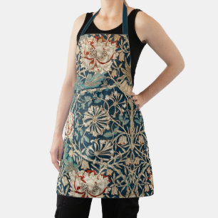 William Morris Antique Honeysuckle Floral Apron