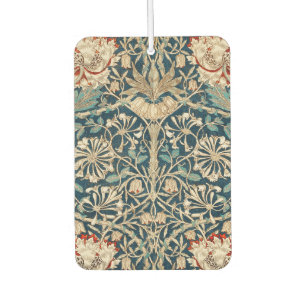 William Morris Antique Honeysuckle Floral Car Air Freshener