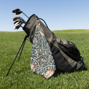 William Morris Antique Honeysuckle Floral Golf Towel
