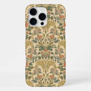 William Morris Antique Honeysuckle Floral Pattern iPhone 16 Pro Max Case