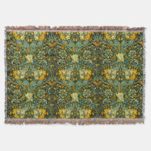 William Morris Antique Honeysuckle Floral Pattern