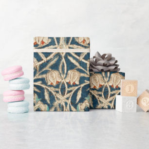 William Morris Antique Honeysuckle Floral Wrapping Paper