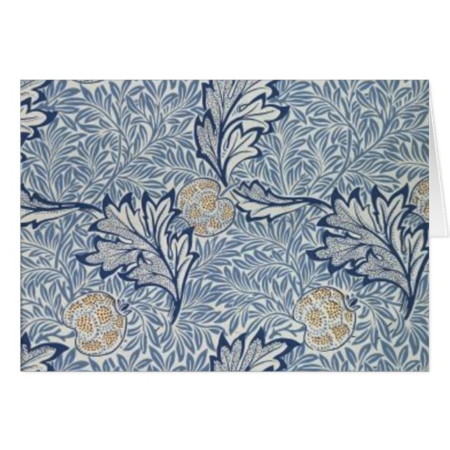 William Morris Apple Flower Floral Design (Front Horizontal)