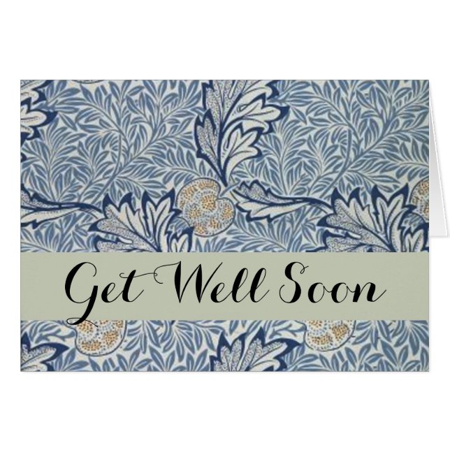 William Morris Apple Flower Floral Design (Front Horizontal)