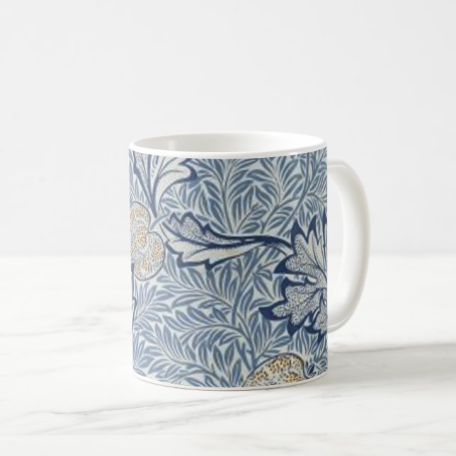 William Morris Apple Flower Floral Design Coffee Mug (Front Right)