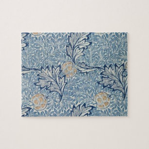 William Morris Apple Flower Floral Design Jigsaw Puzzle