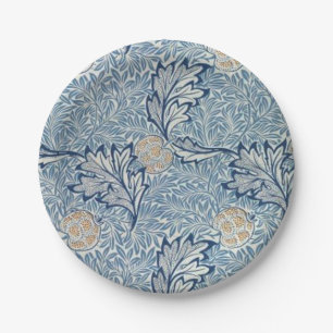 William Morris Apple Flower Floral Design Paper Plate